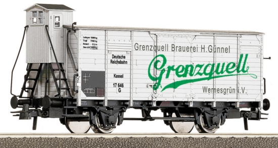 Boxcar "Grenzquell Brauerei"<br /><a href='images/pictures/Roco/66256.jpg' target='_blank'>Full size image</a>